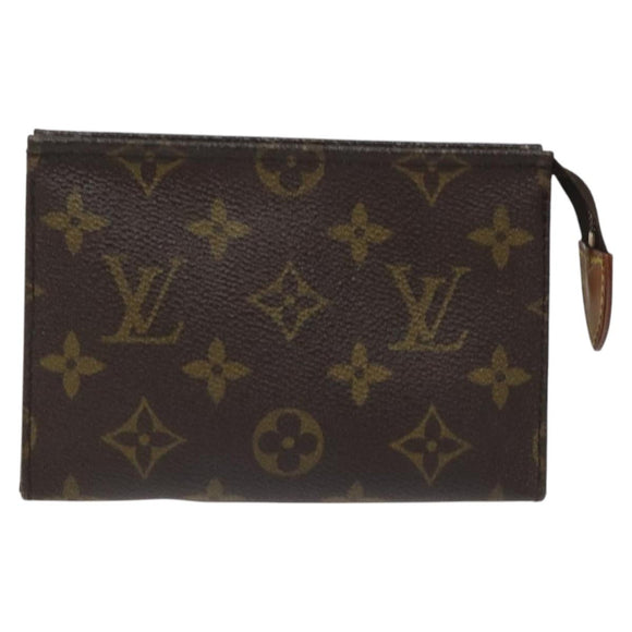 LOUIS VUITTON Monogram Poche Toilette 15 Pouch M47546 LV Auth 106749
