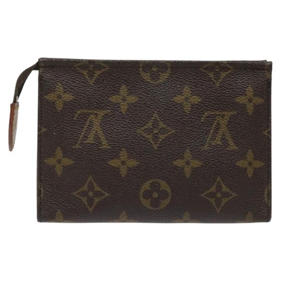 LOUIS VUITTON Monogram Poche Toilette 15 Pouch M47546 LV Auth 106749