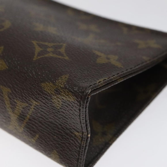 LOUIS VUITTON Monogram Poche Toilette 15 Pouch M47546 LV Auth 106749