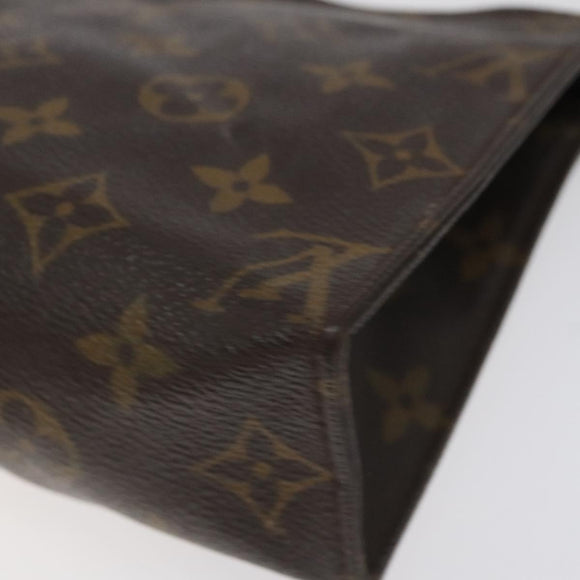 LOUIS VUITTON Monogram Poche Toilette 19 Pouch M47544 LV Auth 106751