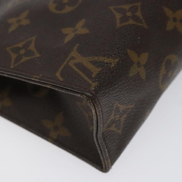 LOUIS VUITTON Monogram Poche Toilette 19 Pouch M47544 LV Auth 106751