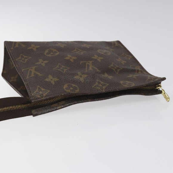 LOUIS VUITTON Monogram Poche Toilette 19 Pouch M47544 LV Auth 106751