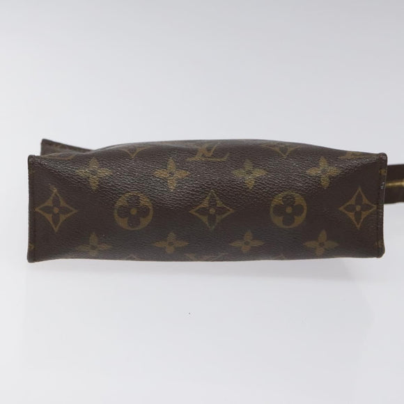 LOUIS VUITTON Monogram Poche Toilette 19 Pouch M47544 LV Auth 106751