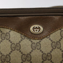 GUCCI GG Supreme Shoulder Bag PVC Leather Beige Auth 106763-14