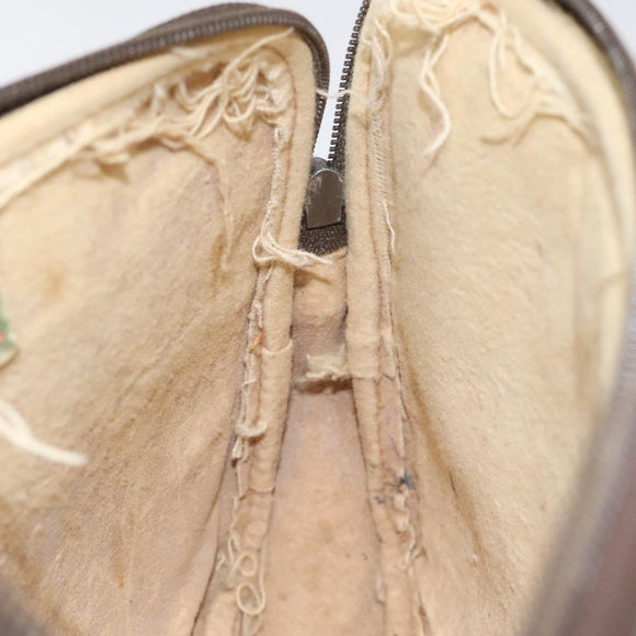 GUCCI GG Supreme Shoulder Bag PVC Leather Beige Auth 106763