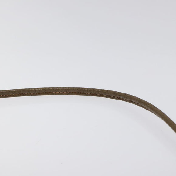 GUCCI GG Supreme Shoulder Bag PVC Leather Beige Auth 106763