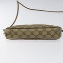 GUCCI GG Supreme Shoulder Bag PVC Leather Beige Auth 106763-9
