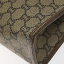 GUCCI GG Plus Supreme Clutch Bag PVC Beige Auth 106767-15
