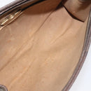 GUCCI GG Plus Supreme Clutch Bag PVC Beige Auth 106767-10
