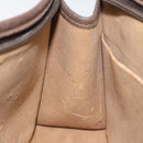 GUCCI GG Plus Supreme Clutch Bag PVC Beige Auth 106767-18
