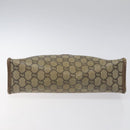 GUCCI GG Plus Supreme Clutch Bag PVC Beige Auth 106767-6