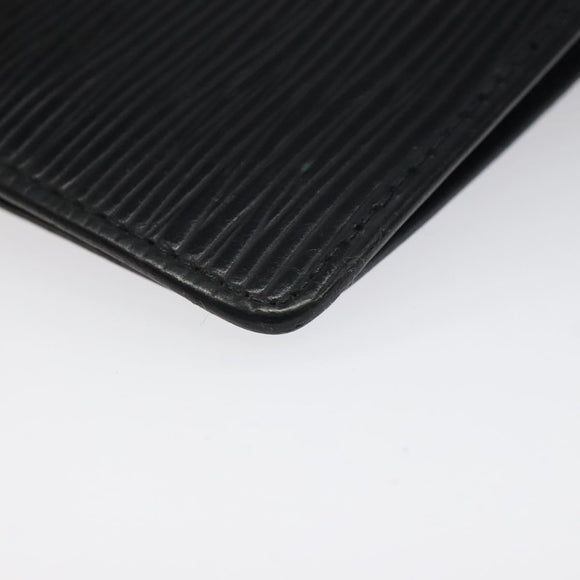 LOUIS VUITTON Epi Agenda PM Day Planner Cover Black R20052 LV Auth 106768