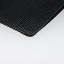 LOUIS VUITTON Epi Agenda PM Day Planner Cover Black R20052 LV Auth 106768-16