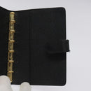 LOUIS VUITTON Epi Agenda PM Day Planner Cover Black R20052 LV Auth 106768-18