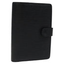 LOUIS VUITTON Epi Agenda PM Day Planner Cover Black R20052 LV Auth 106768-1
