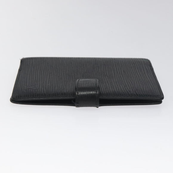 LOUIS VUITTON Epi Agenda PM Day Planner Cover Black R20052 LV Auth 106768