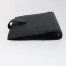 LOUIS VUITTON Epi Agenda PM Day Planner Cover Black R20052 LV Auth 106768-5