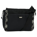 BURBERRY Black label Shoulder Bag Nylon Black Auth 106773-1