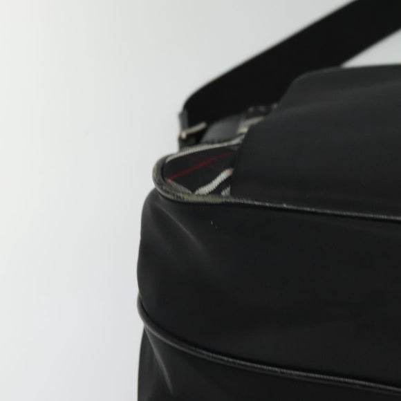BURBERRY Black label Shoulder Bag Nylon Black Auth 106773