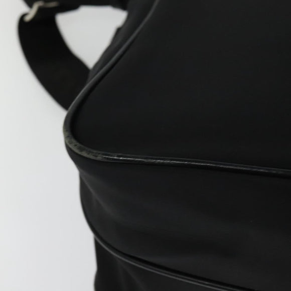 BURBERRY Black label Shoulder Bag Nylon Black Auth 106773