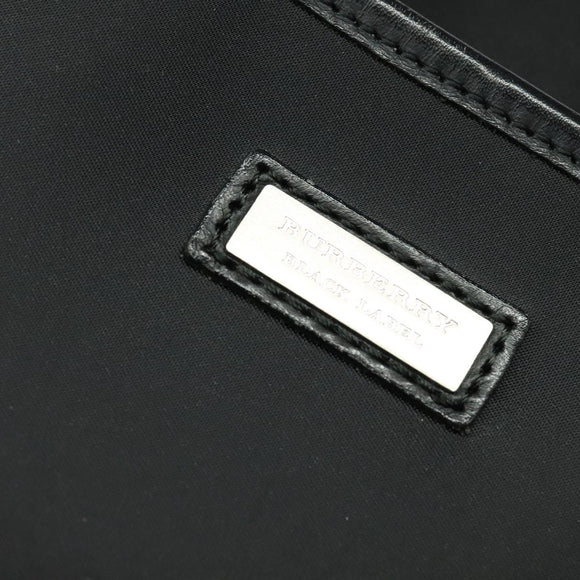 BURBERRY Black label Shoulder Bag Nylon Black Auth 106773