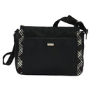 BURBERRY Black label Shoulder Bag Nylon Black Auth 106773-13