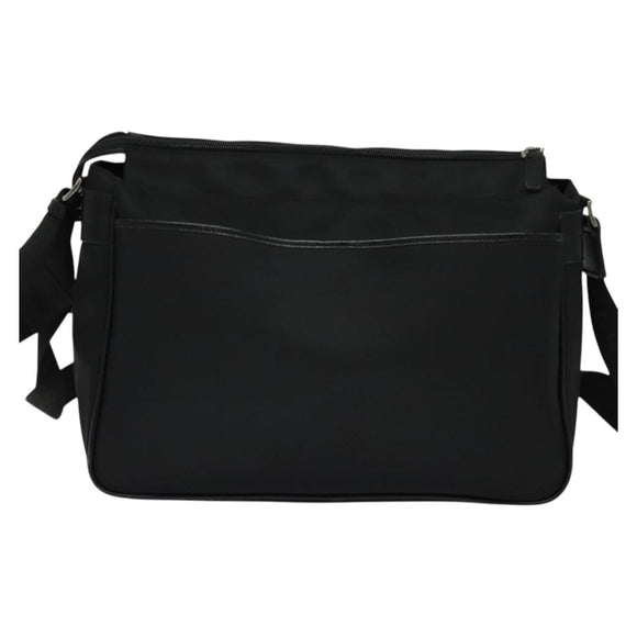BURBERRY Black label Shoulder Bag Nylon Black Auth 106773
