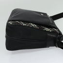 BURBERRY Black label Shoulder Bag Nylon Black Auth 106773-4