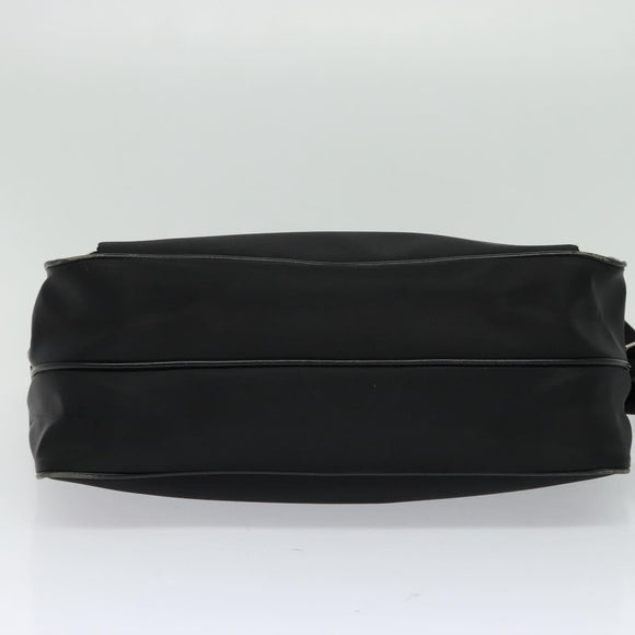 BURBERRY Black label Shoulder Bag Nylon Black Auth 106773