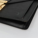 LOUIS VUITTON Epi Serie Dragonne Clutch Bag Black Noir M52612 LV Auth 106784-9