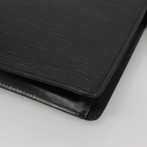 LOUIS VUITTON Epi Serie Dragonne Clutch Bag Black Noir M52612 LV Auth 106784