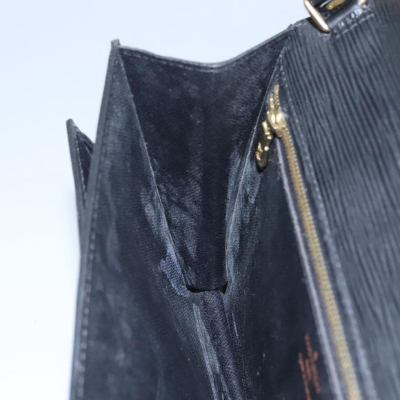 LOUIS VUITTON Epi Serie Dragonne Clutch Bag Black Noir M52612 LV Auth 106784