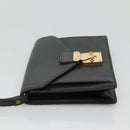 LOUIS VUITTON Epi Serie Dragonne Clutch Bag Black Noir M52612 LV Auth 106784-5