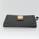 LOUIS VUITTON Epi Serie Dragonne Clutch Bag Black Noir M52612 LV Auth 106784-6