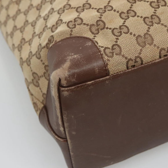 GUCCI GG Canvas Hand Bag Beige 002 1121 Auth 106789