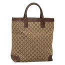 GUCCI GG Canvas Hand Bag Beige 002 1121 Auth 106789-1