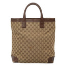 GUCCI GG Canvas Hand Bag Beige 002 1121 Auth 106789-13