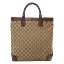GUCCI GG Canvas Hand Bag Beige 002 1121 Auth 106789-2