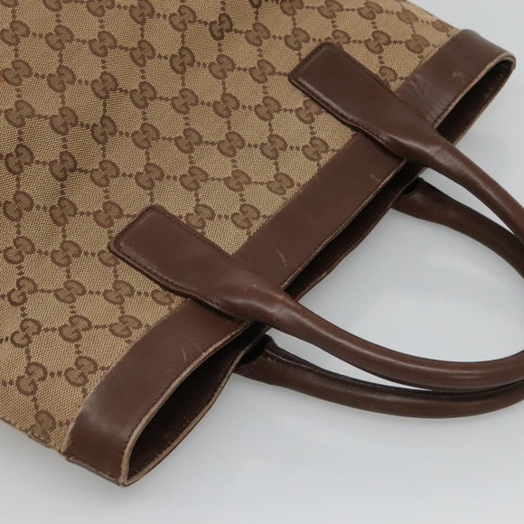 GUCCI GG Canvas Hand Bag Beige 002 1121 Auth 106789