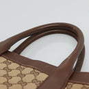 GUCCI GG Canvas Hand Bag Beige 002 1121 Auth 106789-8