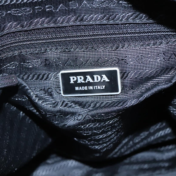 PRADA Shoulder Bag Nylon Black Auth 106791