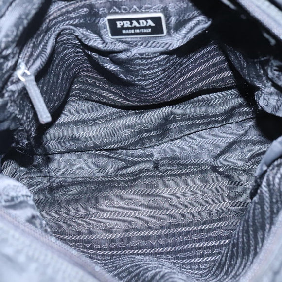 PRADA Shoulder Bag Nylon Black Auth 106791
