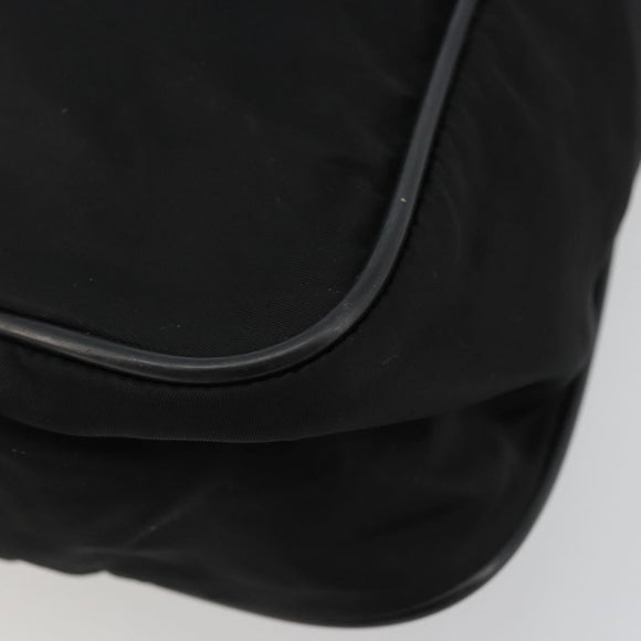 PRADA Shoulder Bag Nylon Black Auth 106796