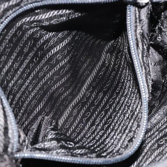 PRADA Shoulder Bag Nylon Black Auth 106796