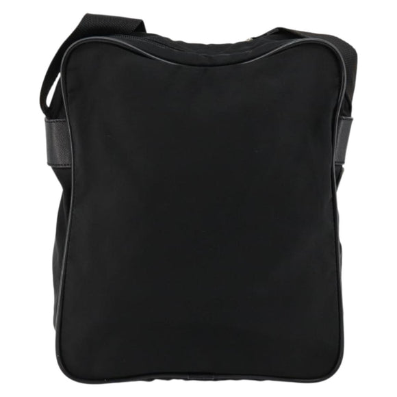 PRADA Shoulder Bag Nylon Black Auth 106796