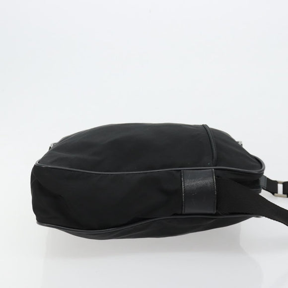 PRADA Shoulder Bag Nylon Black Auth 106796