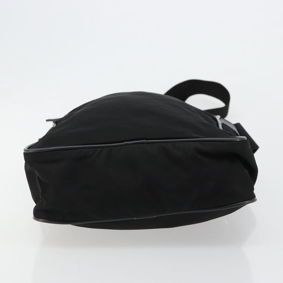 PRADA Shoulder Bag Nylon Black Auth 106796