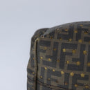 FENDI Zucca Canvas Tote Bag PVC Brown Black Gold Auth 106827V-9