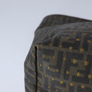 FENDI Zucca Canvas Tote Bag PVC Brown Black Gold Auth 106827V-15