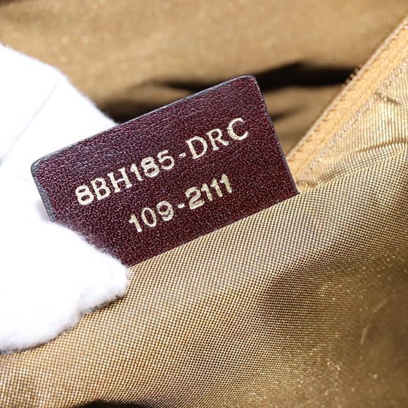 FENDI Zucca Canvas Tote Bag PVC Brown Black Gold Auth 106827V